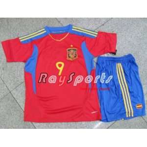   new spain jersey 2011 2012 red home soccer football shirt shirts