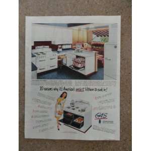  new freedom gas kitchen,Vintage 40s full page print ad 