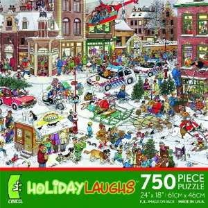  Holiday Laughs   750 Piece Puzzle Toys & Games