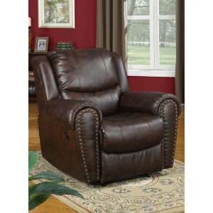  Comfortable Rocker/recliner with Bonded Leather Match #PD 
