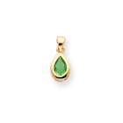 Jewelry Adviser necklaces Gold plated August Birthstone Teardrop CZ 