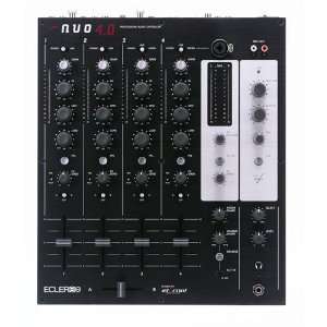   NUO 4 Pro 4 Channel DJ Mixer 12 inch DJ Mixer Musical Instruments