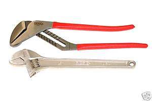RIDGID Large Adjustable Wrench Tongue Groove Plier  