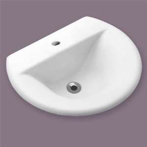  Donna Semi Circular Countertop Washbasin   Single Faucet 