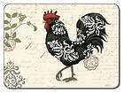 DAMASK ROOSTER SUPERB QUALITY CORK BACKED PLACEMATS AND 6 COASTERS