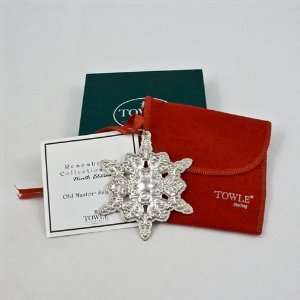   1998 Old Master Snowflake Sterling Ornament by Towle