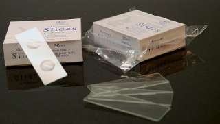   boxes of 50 blank microscope slides. 300 slides total. Vacuum sealed