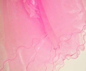 PINK ORGANZA TABLE COVER WEDDING PARTY OVERLAY SHIMMER  