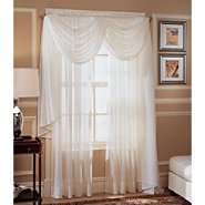 Whole Home Crinkle Voile Window 51 in. x 63 in. Panel at 