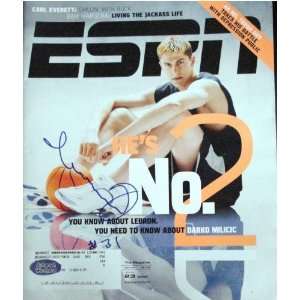  Darko Milicic Autographed ESPN The Magazine (Detroit 
