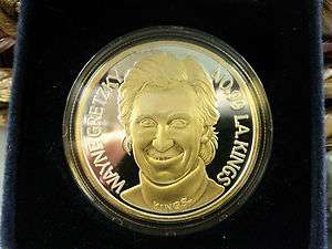 Troy Oz .999 Silver Coin (w/24k)   Wayne Gretzky All Time Leading 