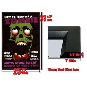  Framed Identify A Zombie Poster Brains How To Fr 33563 