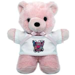  Teddy Bear Pink Look After My Heart Roses Chains and Angel 