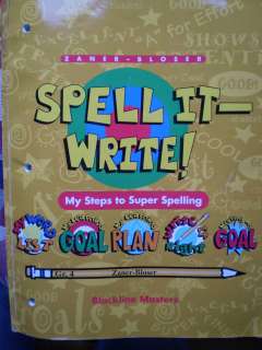 SPELL IT   WRITE SUPER SPELLING   GRADE 4   ZANER BLOSER   1995 