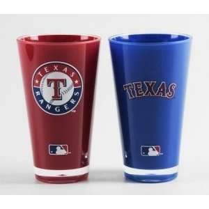    Texas Rangers Tumblers   Set Of 2 (20 Oz)