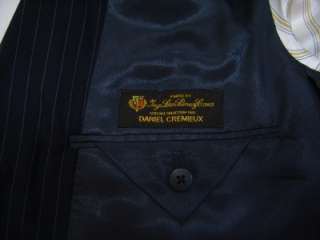 Loro Piana Italy Daniel Wool Pinstripe Suit Coat 42 L Made in USA Mens 
