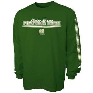   Notre Dame Fighting Irish Kelly Green Team Vision Long Sleeve T shirt