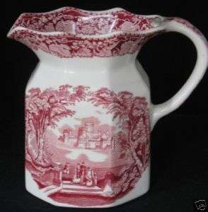 VINTAGE MASONS IRONSTONE FENTON 22 OZ JUG VISTA PINK  