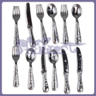 12 Stainless Steel DOLLHOUSE DINNERWARE Tableware Knife  