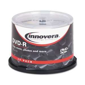  INNOVERA DVD R Discs 4.7GB 16x Spindle Silver 50/Pack Easy To Write 