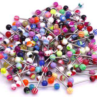 30pcs 14g Different Tongue Bars Rings Body Jewelry 251  