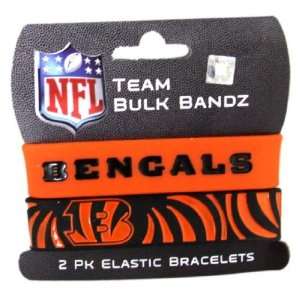   Bengals Large Bulk Bandz Band Bracelet 2PK