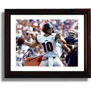  Framed Eli Manning Ole Miss Autograph Print: Everything 