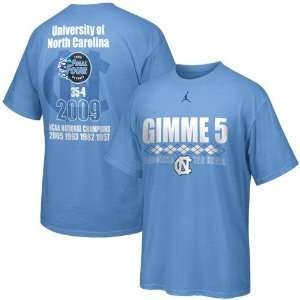   Champions Carolina Blue Gimme 5 Celebration T shirt