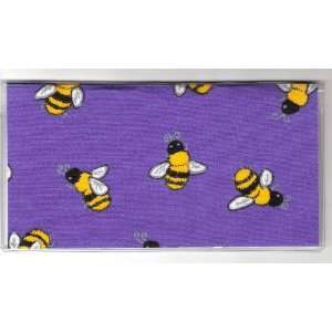  Checkbook Cover Bumble Bees Bee on Blue: Everything Else