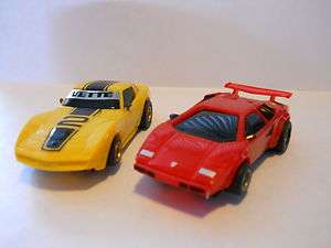 Tyco 440 Cars (2 Diff) Lamborghini/Corvette   HO Slot Cars  