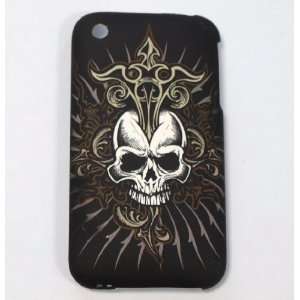   Ed Hardy skull painting case for iPhone 3G/3GS   Black: Electronics