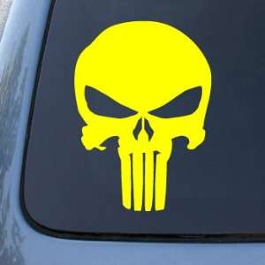 THE PUNISHER   Vinyl Decal Sticker #A1042  Vinyl Color: Yellow
