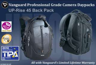 VANGUARD Up Rise 45 Camera, Lens, Tripod Backpack Daypack Bag NEW 