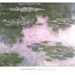 Nympheas, Water Landscape, 1907 by Claude Monet 28x26  