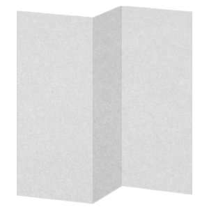  Tri Fold Wedding Paper   Metallic Silver Ore (50 Pack 