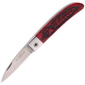 Lone Wolf Knives Jasper Eagle Feather, Bloody Basin Japer Handle 