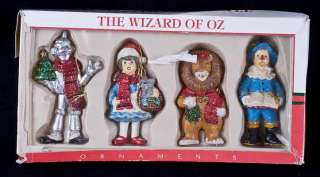   Kurt Adler Santas World WIZARD OF OZ 4.5 Ornaments Box Set  