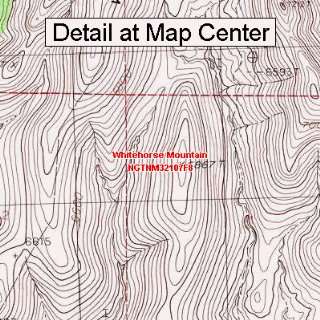  USGS Topographic Quadrangle Map   Whitehorse Mountain, New 