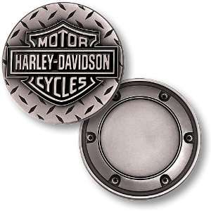  Harley Davidson Diamond Plate, Classic Derby Nickel 