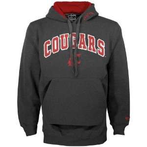   State Cougars Charcoal Kangaroo Hoody Sweatshirt