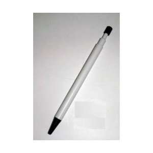  Blank Plastic Retractable Pen With White Barrel(Pack Of 