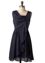Love You Navy Dress  Mod Retro Vintage Dresses  ModCloth