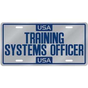  New  Usa Training Systems Officer  License Plate 
