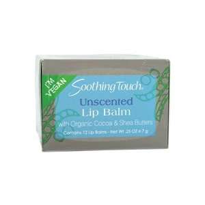  Soothing Touch Lip Balm Vegan Unscented (Pack of 12) .25 