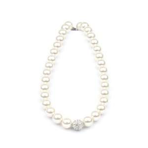  Nina Bridal Delphine Glass Pearl and Crystal Necklace 