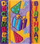Scout DECEMBER BIRTHDAY Patches Crests GIRL/BOY/GUIDES  