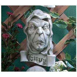    Christian Statue Sin of Envy Wall Sculpture Statue
