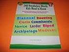 100 Vocabulary Words Kids Need to Know by 5th Grade (10  