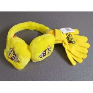  Spongebob Squarepants 3D Earmuff with Glove Set Toddle Size Baby