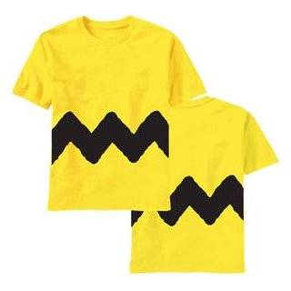  Peanuts Charlie Brown Zig Zag Stripe Shirt: Clothing